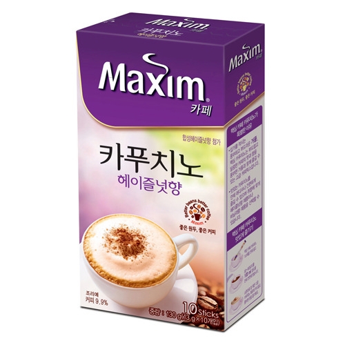 ⓢ맥심카페 카푸치노 헤이즐넛향(13g*10T/동서식품)