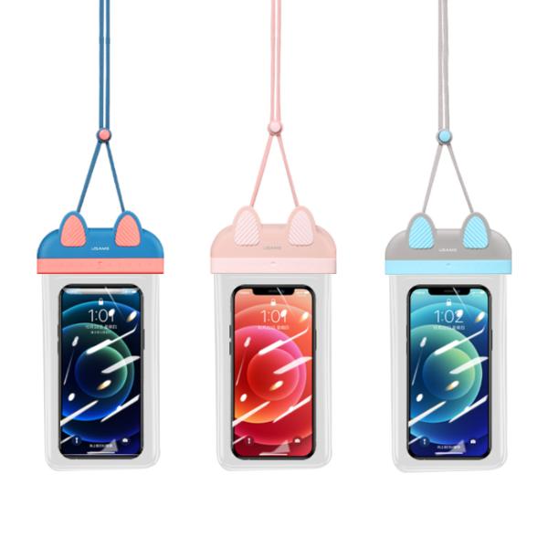 ⓣ[별도배송]스마트폰 방수팩(블루+핑크/USAMS)