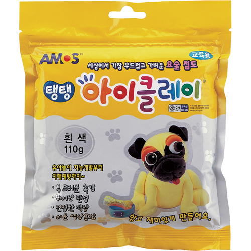 ⓢ탱탱 아이클레이 파우치 흰색(110g)