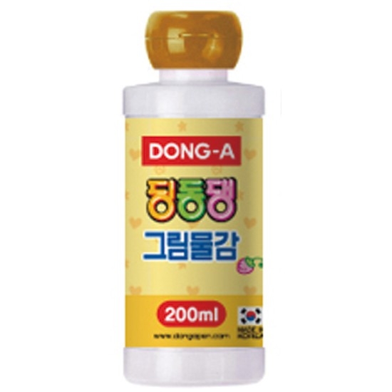 ⓢ딩동댕 그림물감(200ml/황토/동아)