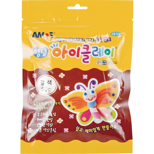 ⓢ탱탱 아이클레이 파우치 갈색(50g)