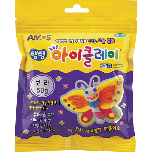 ⓢ탱탱 아이클레이 파우치 보라(50g)