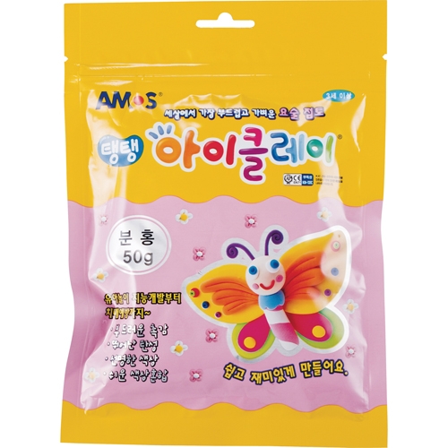 ⓢ탱탱 아이클레이 파우치 분홍(50g)