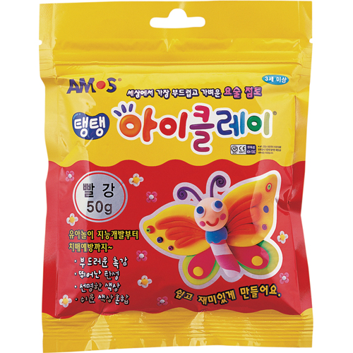 ⓢ탱탱 아이클레이 파우치 빨강(50g)