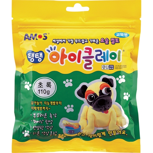 ⓢ탱탱 아이클레이 파우치 초록(110g)