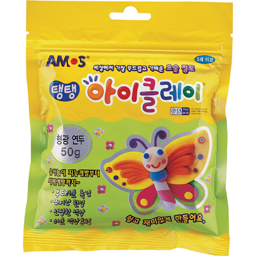 ⓢ탱탱 아이클레이 파우치 형광연두(50g)