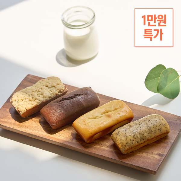 고단백 간식 저당 프로틴 휘낭시에 4종 8개입 세트