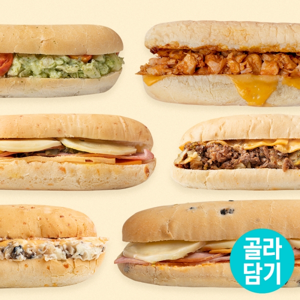 굿스푼 바질치즈 치아바타 샌드위치 외 9종 골라담기 브리또 부리또