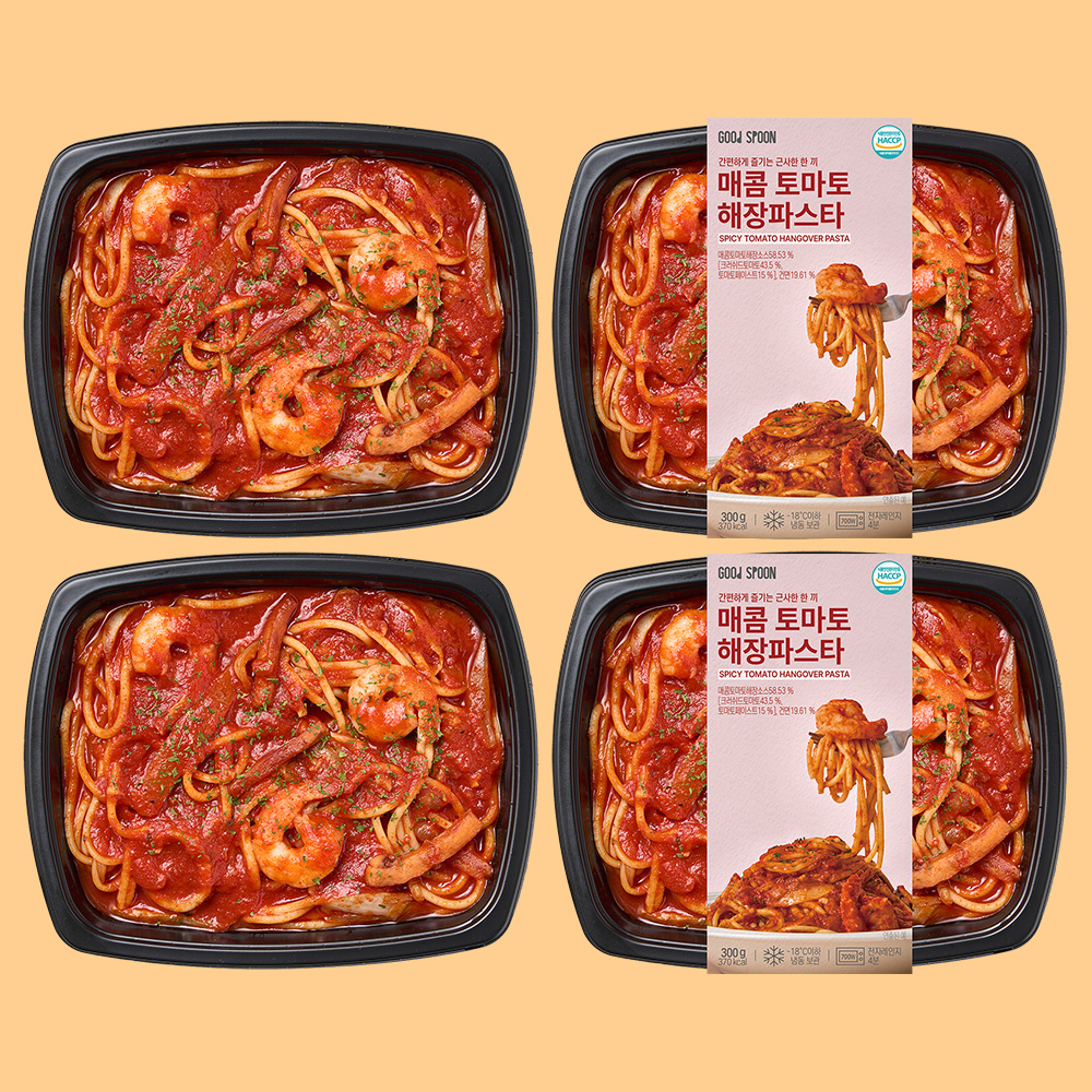 굿스푼 매콤 토마토 해장 파스타 4팩세트 굿스푼 매콤 토마토 해장 파스타 4팩세트