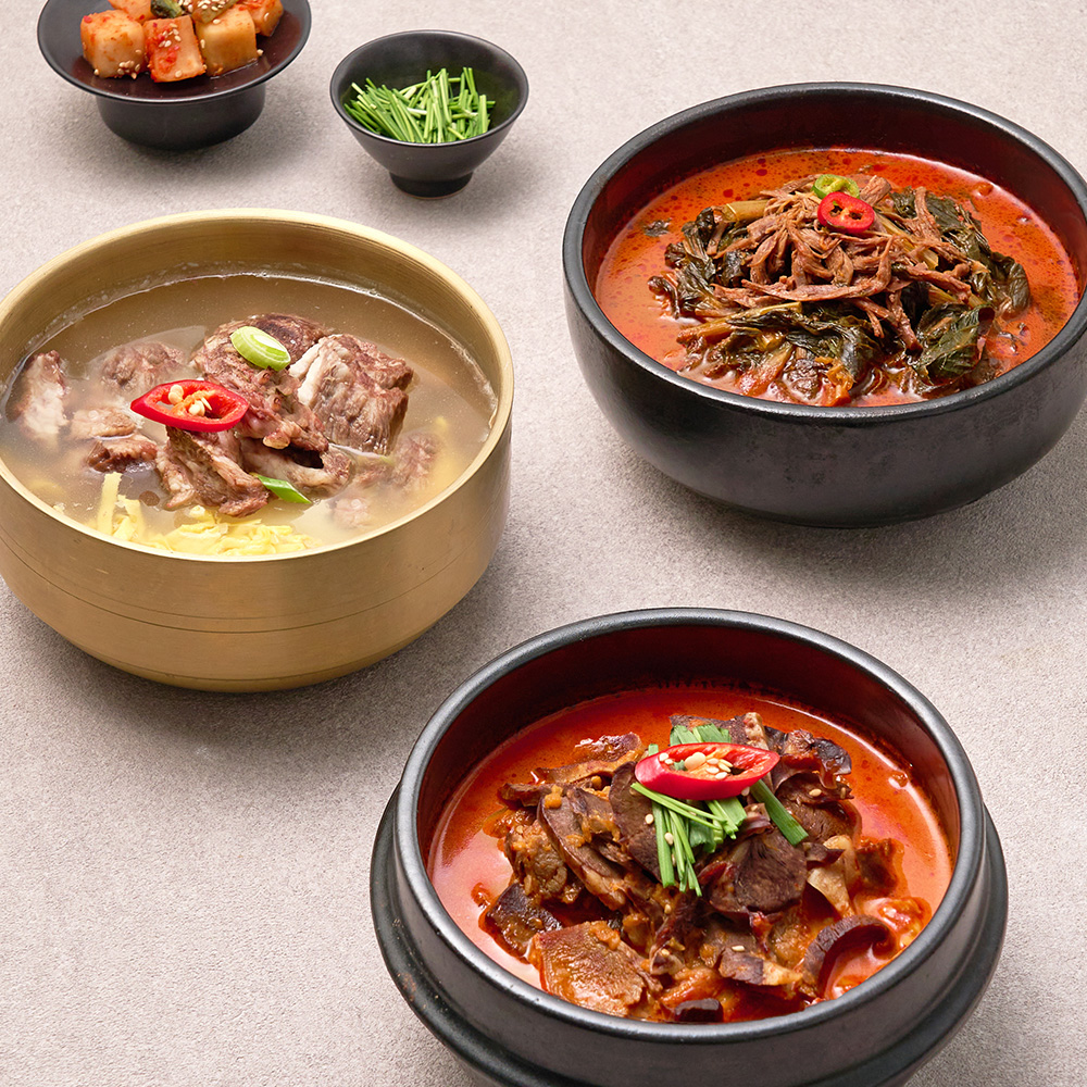 국밥 맛집 간편 5분 완성! 든든한 한 끼 탕국 3종 세트