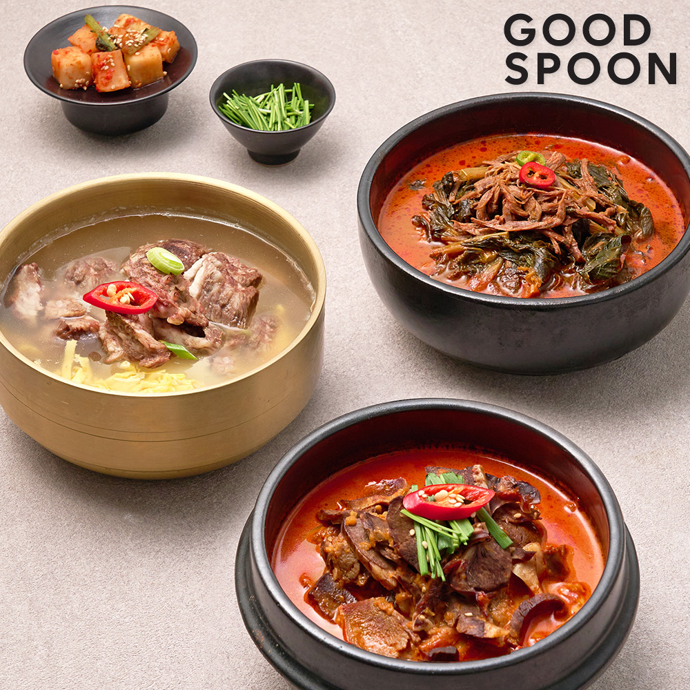굿스푼 국밥 맛집 간편 5분 완성! 든든한 한 끼 탕국 3종 세트