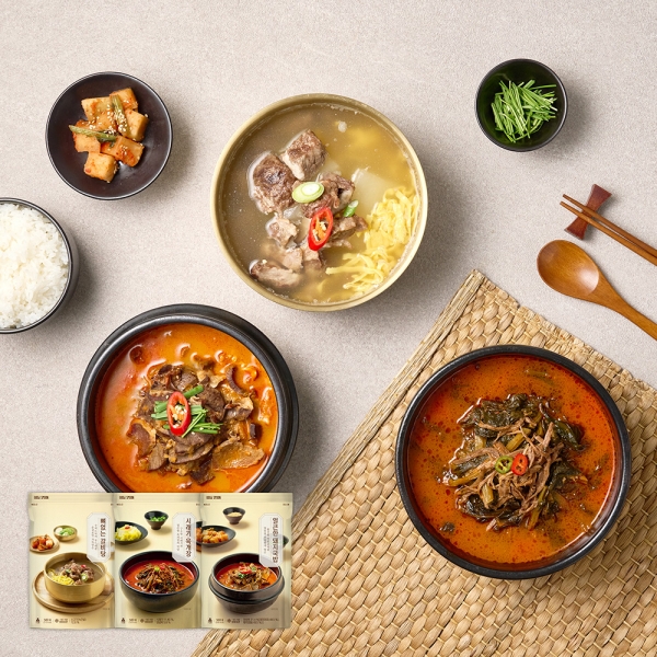 국밥맛집 진한 국물 얼큰한 돼지국밥 500gX3팩