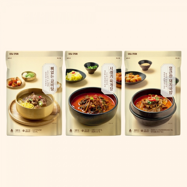 국밥맛집 진한 국물 얼큰한 돼지국밥 500gX3팩