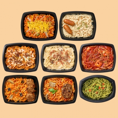 굿스푼 두부면+듀럼밀 파스타 혼합 8종 8팩 바질페스토 베이컨 크림 투움바 라구 토마토