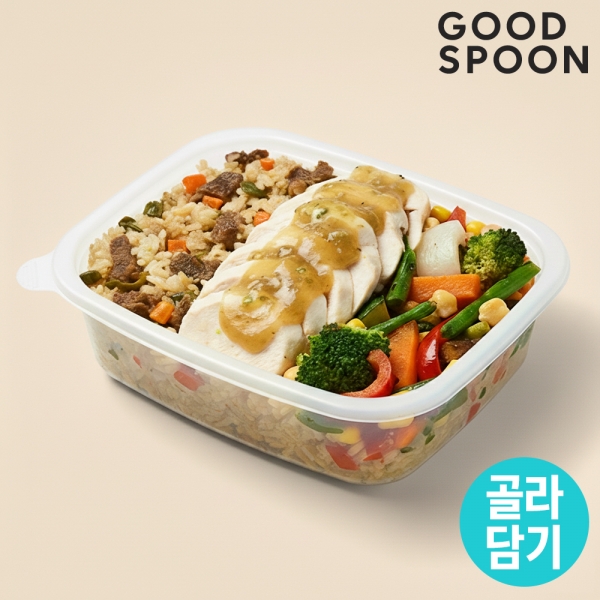 굿스푼 저당 닭가슴살/닭안심/닭다리살 도시락+파스타 48종 골라담기 단백질 식단