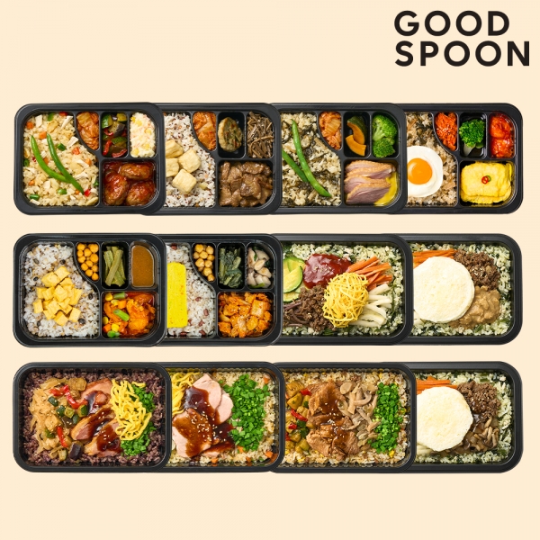 굿스푼 저당 당뇨 도시락 12종 12팩 양많은 밥 반찬 냉동 배달 건강 임당 식단표
