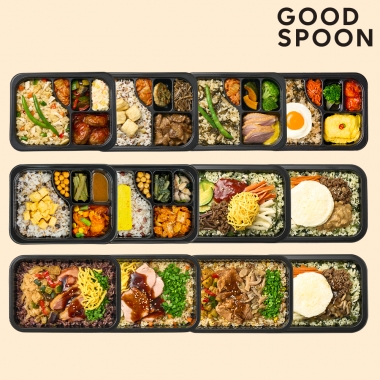 굿스푼 저당 당뇨 도시락 12종 12팩 양많은 밥 반찬 냉동 배달 건강 임당 식단표