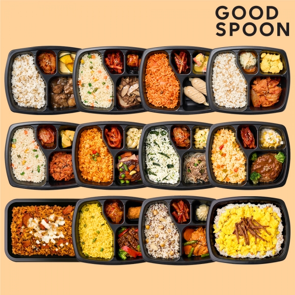 굿스푼 체중조절 식단관리 도시락  12종 12팩 / 2주식단