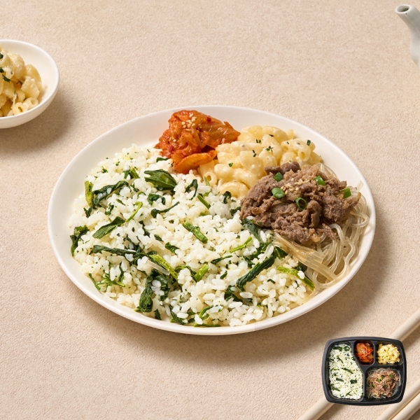 굿스푼 도시락 나물 비빔밥 12팩 맛있는 밥 반찬 건강한 영양 관리 음식 간편 식단