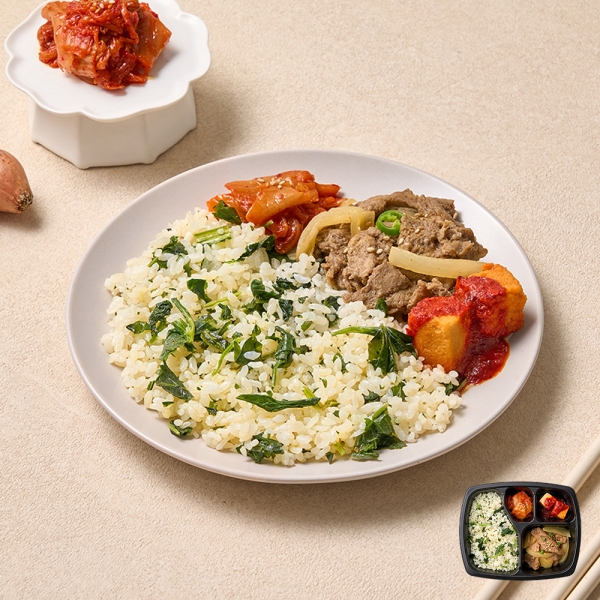 굿스푼 도시락 나물 비빔밥 12팩 맛있는 밥 반찬 건강한 영양 관리 음식 간편 식단