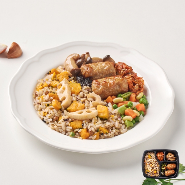 굿스푼 도시락 나물 비빔밥 12팩 맛있는 밥 반찬 건강한 영양 관리 음식 간편 식단