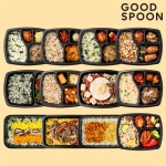 굿스푼 도시락 나물 비빔밥 12팩 맛있는 밥 반찬 건강한 영양 관리 음식 간편 식단