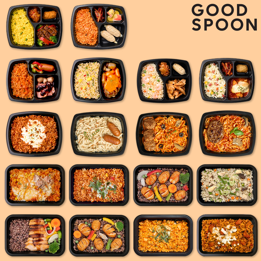 굿스푼 1일 3식하면 일일단백질 권장량 충족! 단백질 식단 도시락 18종 18팩