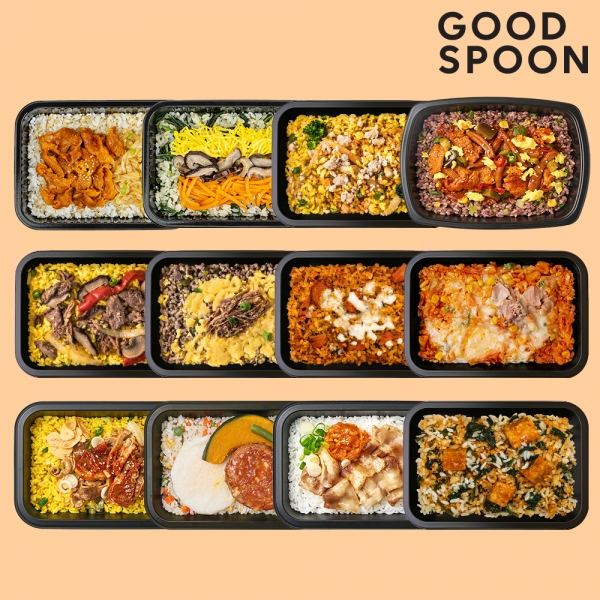 굿스푼 덮밥 도시락 12종 12팩