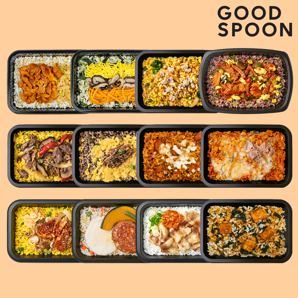 굿스푼 덮밥 도시락 12종 12팩