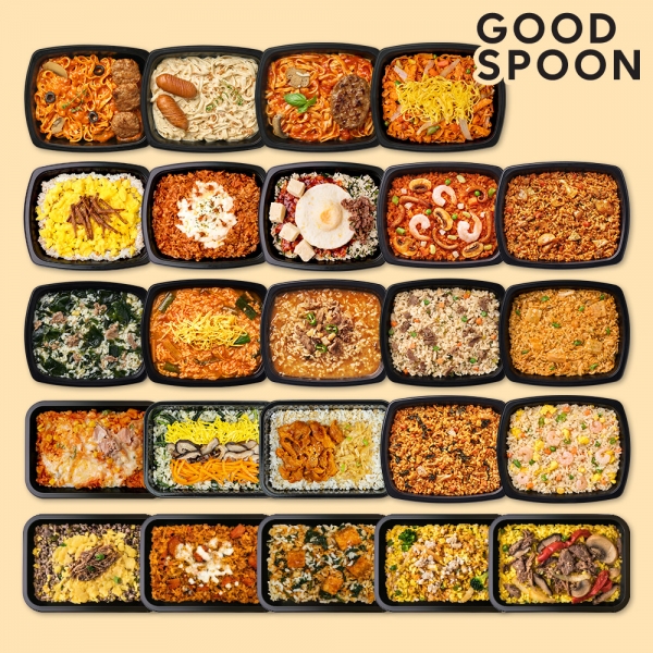 굿스푼 한달 식단 도시락 덮밥 24종 24팩 단백질 밥 반찬 간편식 배달