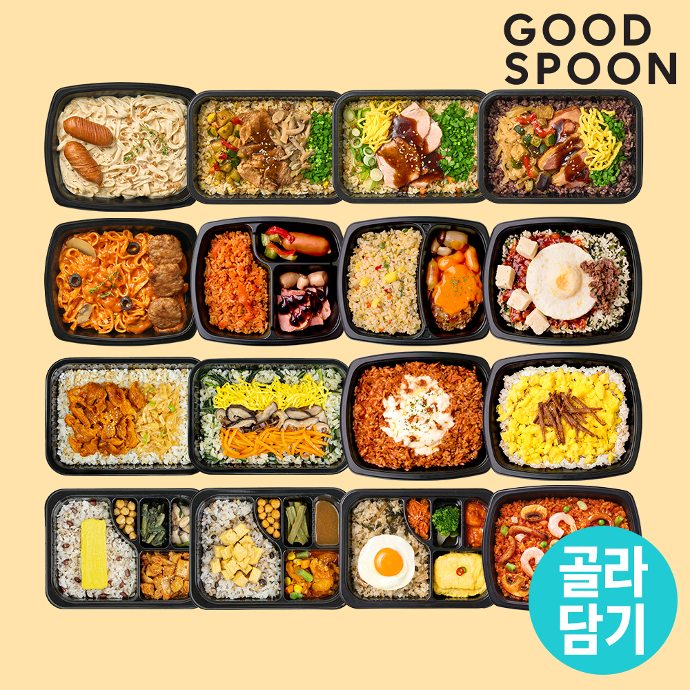 굿스푼 저당 당뇨도시락 단백질 식단 양많은 곤약밥 반찬 파스타 18종 골라담기
