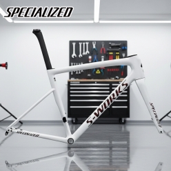 스페셜라이즈드 에스웍스 타막 SL8 프레임 컬러: Gloss Metallic White Silver / Pearl