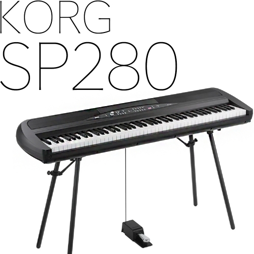 Korg SP280 전용스탠드포함 + PU2 3페달 포함 220V정식수입품 검정색 *전시품