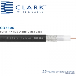 Clark Wire CD7506 | RG6 6GHz 4K Digital Video Coax | 주문후 1-2일 소요 | 1개