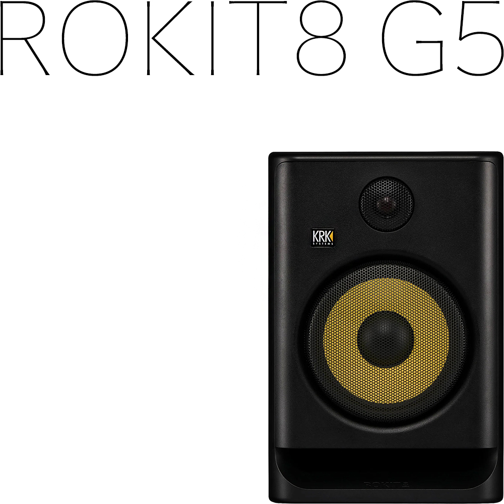 KRK ROKIT8 G5 스튜디오모니터 1개 220V 정식수입품 리뷰포함