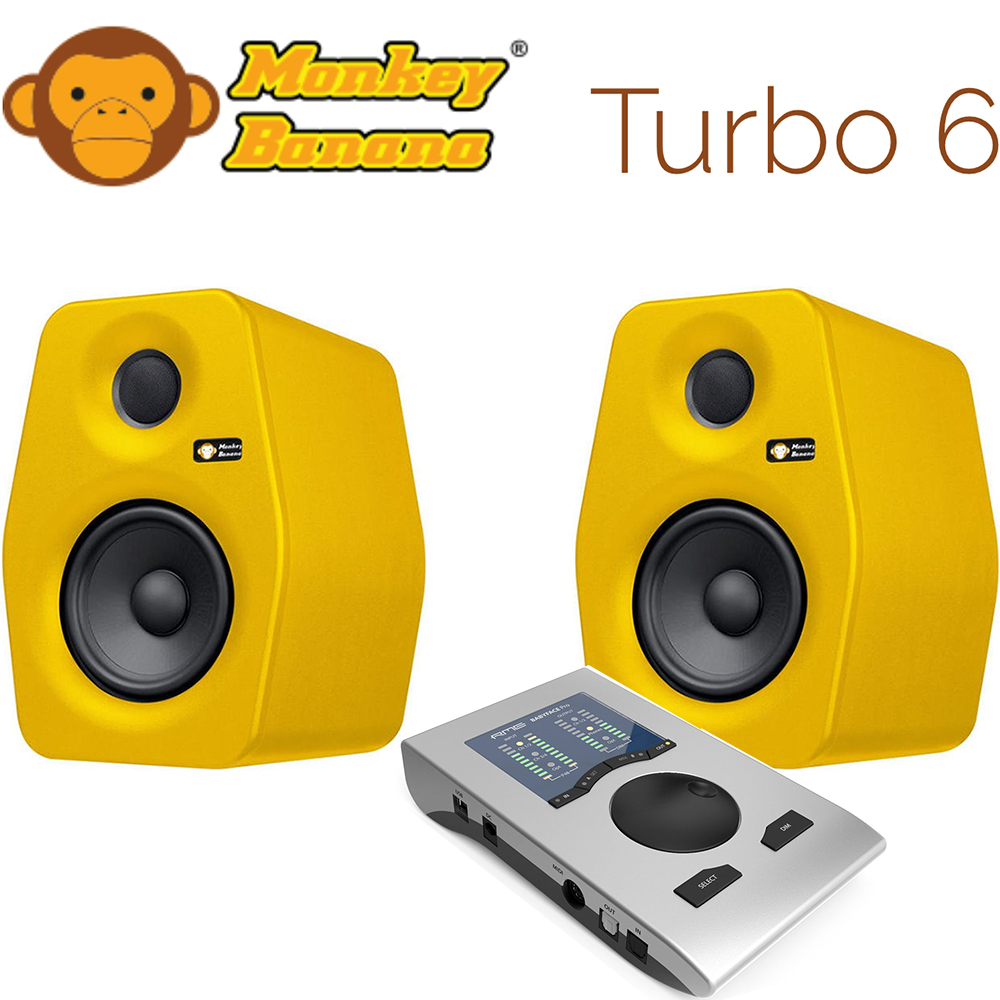 Monkey Turbo6 Yellow 1조2개 + RME BabyFace Pro FS | 고급 3m XLR 2개 포함