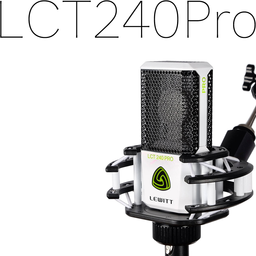 LEWITT Audio 콘덴서 마이크 패키지 LCT240 PRO White + 힌색암스탠드 + 팝필터 + 5m마이크케이블