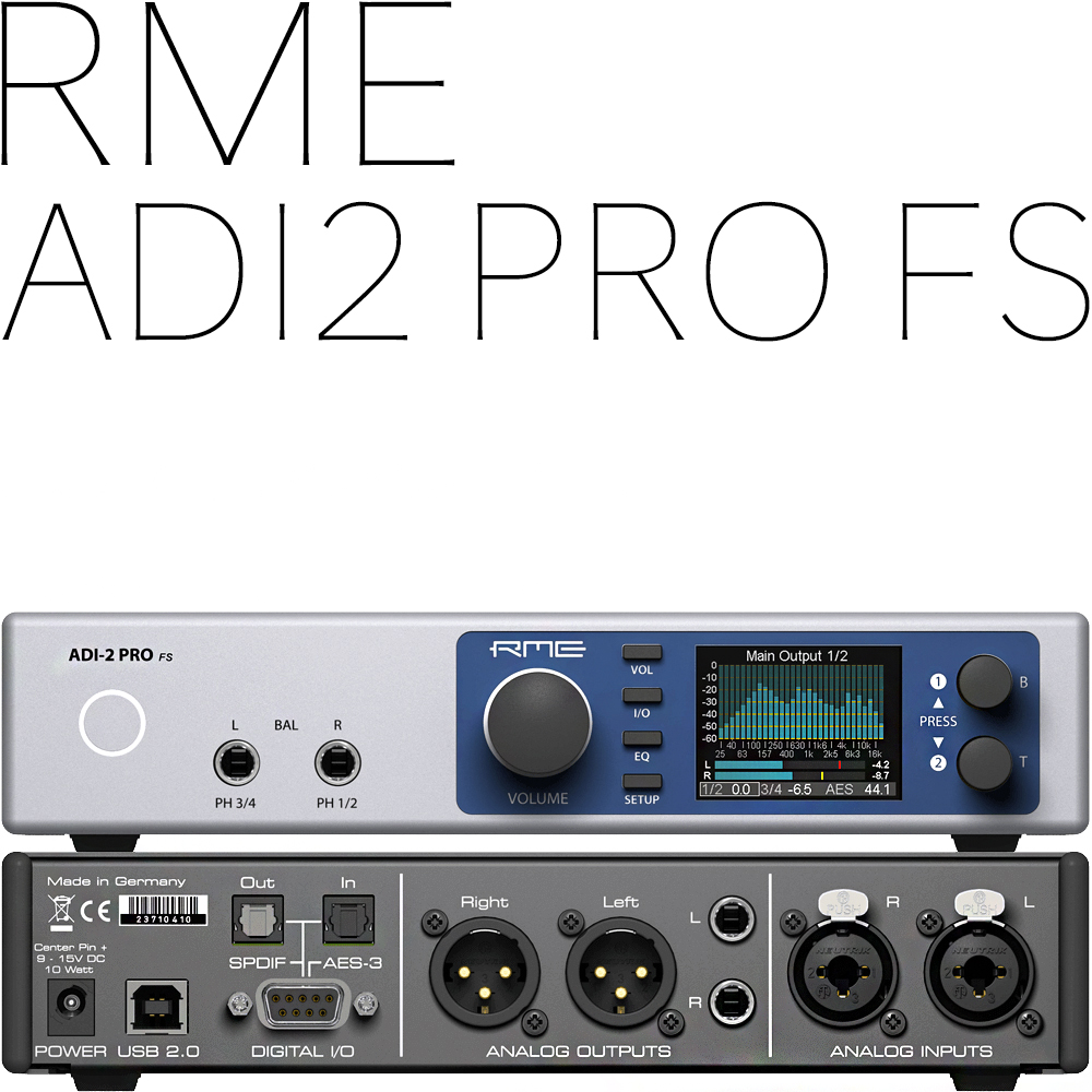 RME ADI2 PRO FS R BLACK EDITION, RME DAC 헤드폰 앰프 | 220V 정식수입품