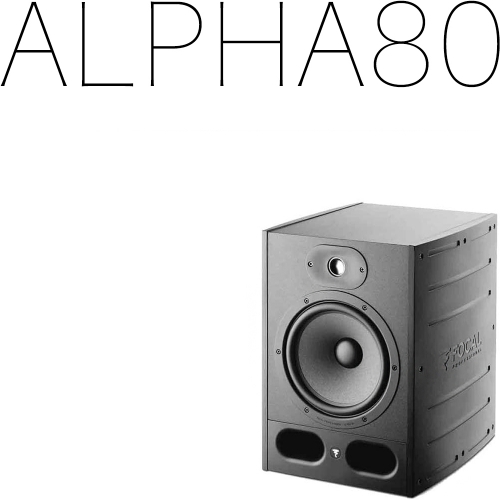 FOCAL Alpha80 EVO 포칼 알파80 1개 | 220V정식수입품