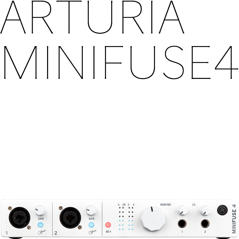 증정이벤트| Arturia MiniFuse4 White 미니퓨즈4 하얀색 | 정식수입품 | V Collection8 증정. 한정수량