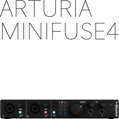 증정이벤트| Arturia MiniFuse4 Black 미니퓨즈4 검정색 | 정식수입품 | V Collection8 증정. 한정수량