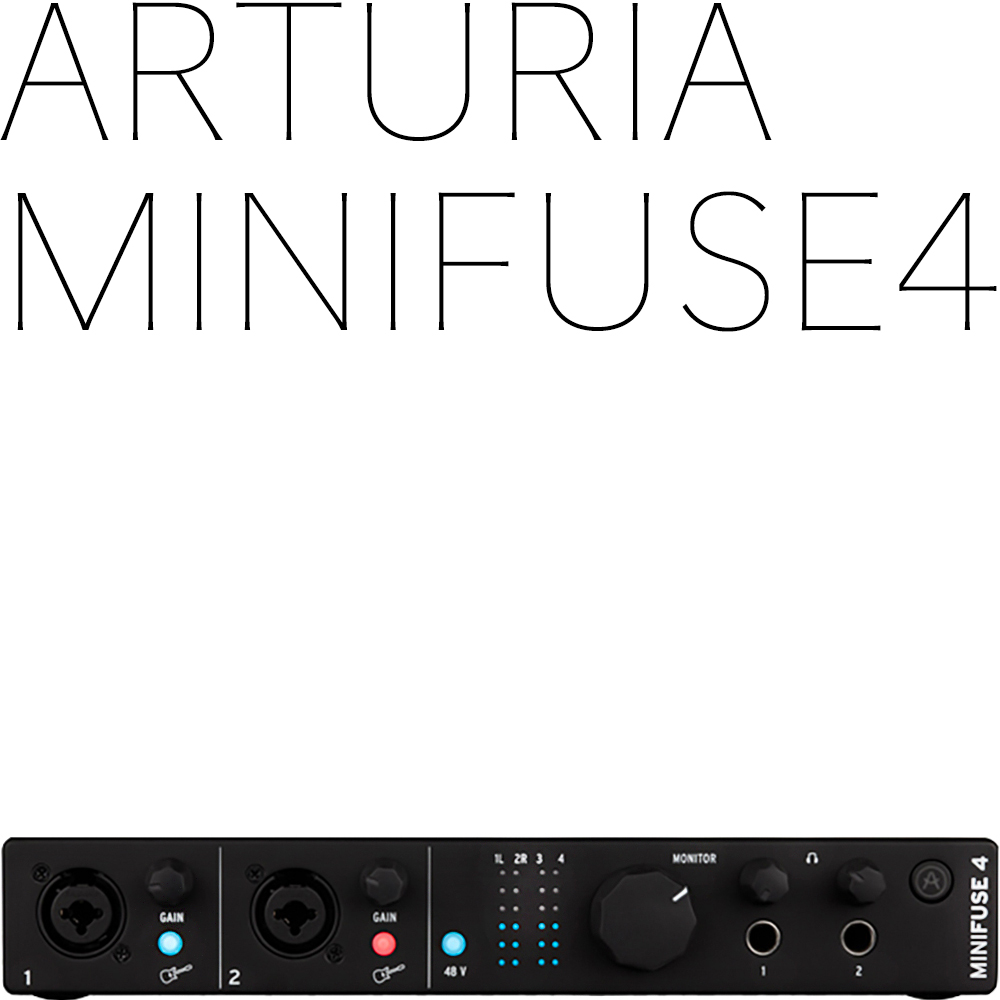 Arturia MiniFuse4 Black 미니퓨즈4 검정색 정식수입품