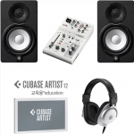 Yamaha HS5 + AG03MK2 + MT5w headphone + Steinberg Cubase Artist13 교육용 + MICtech 1.5m 케이블2개 | 정식수입품