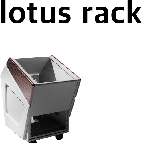 Zon Acoustics Lotus Rack 1Bay 힌색 하드우드 사이드패널 월넛 | 정품