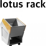 Zon Acoustics Lotus Rack 1Bay 힌색 하드우드 사이드패널 오크 | 정품