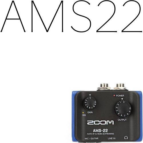 ZOOM AMS22 USB-C 오디오 인터페이스 음악제작및 스트리밍 정식수입품