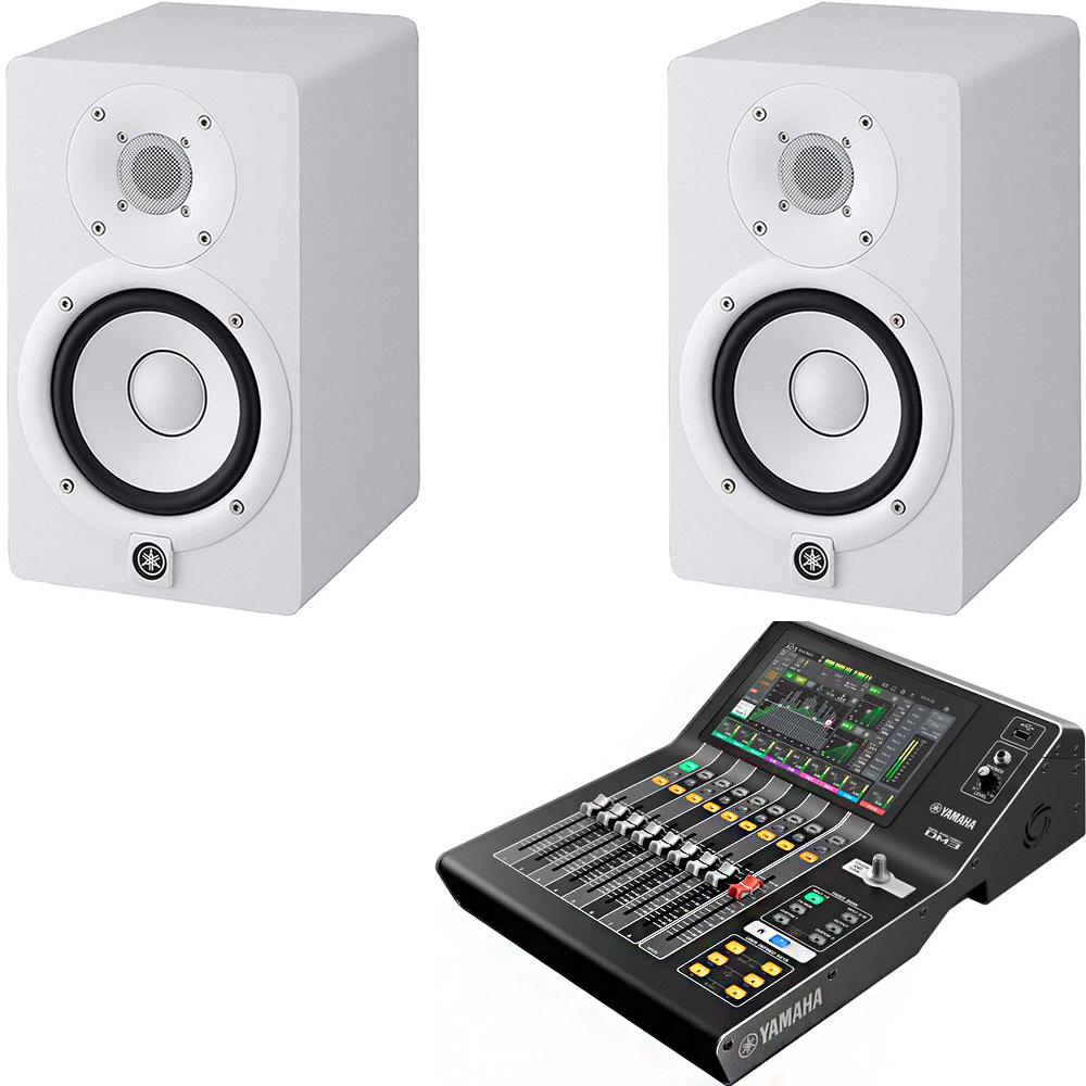 Yamaha DM3 DM3s + Yamaha HS5 White 1조2개 | MICtech XLR 1.5m 2개 포함 정식수입품