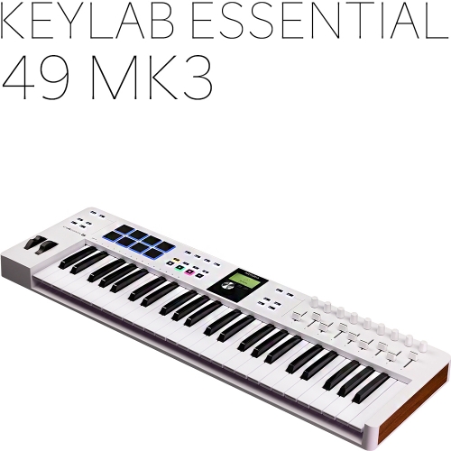 Arturia KeyLab Essential49MK3 WHITE 키랩에센셜49mk3 순한하얀색 정식수입품 리뷰포함 USBC-C케이블증정