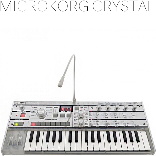 KORG microKORG Crystal 마이크로코르그 크리스탈 한정판 건반커버 3미터TRS케이블포함 220V정식수입품 리뷰중