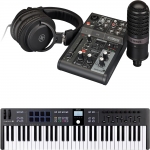 Yamaha AG03MK2 LSPK (라이브스트리밍팩) 검정색 +  KeyLab Essential61MK3 WHITE 검정색 | 정식수입품